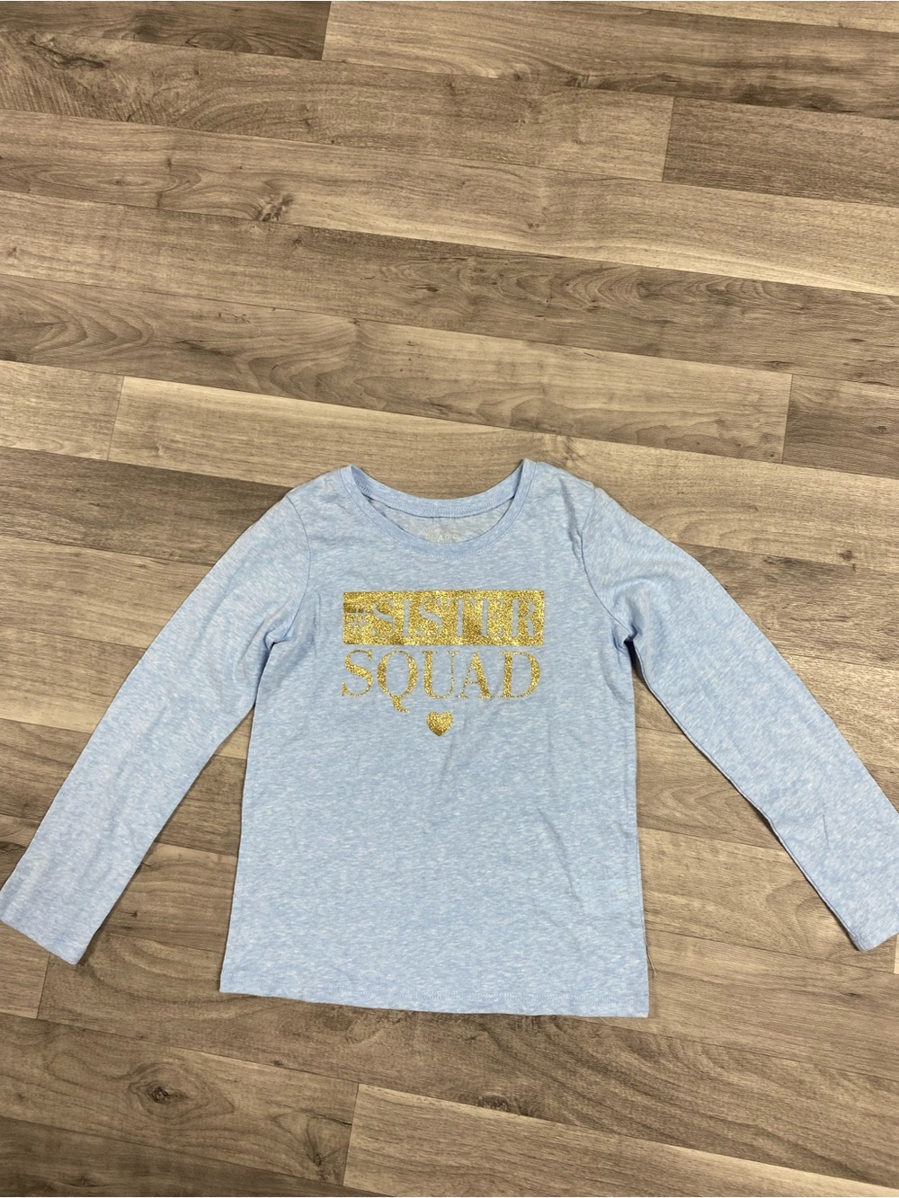 The Children's Place Light Blue Long Sleeve 'Sister Squad' Tee